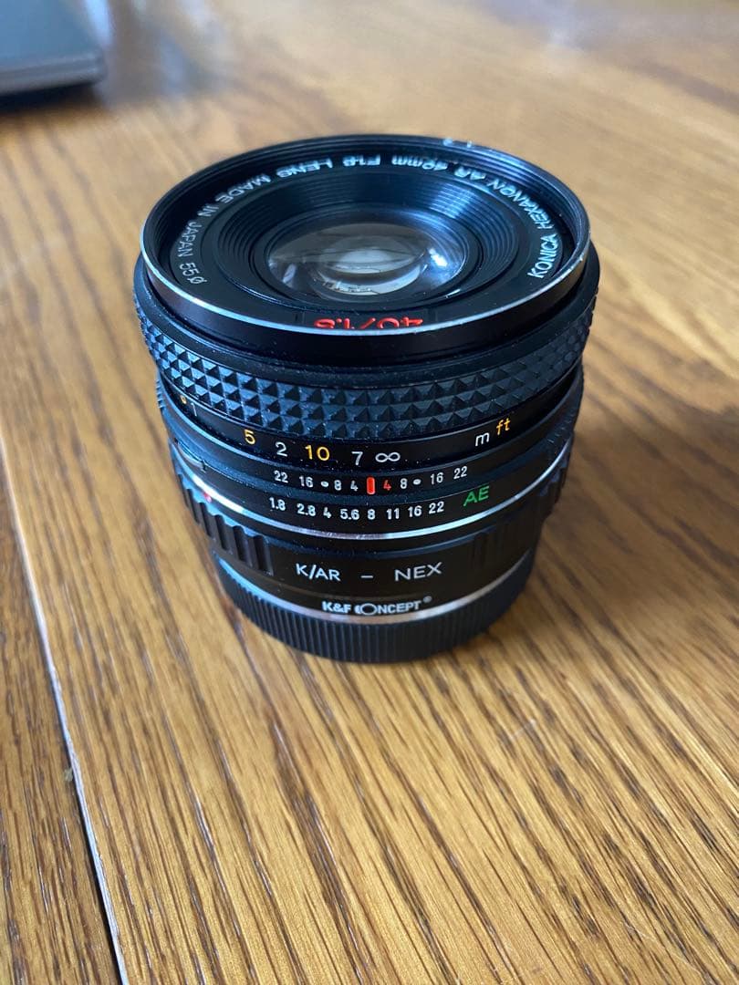 KONICA コニカ HEXANON AR 40 F1.8 NEXアダプター 付