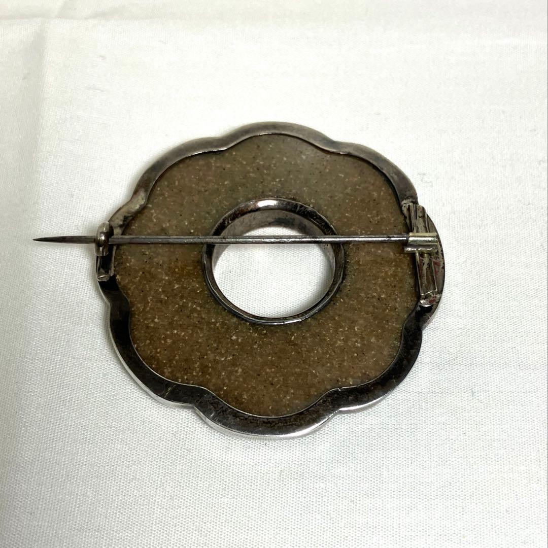 英国アンティーク アゲートブローチ スコティッシュ