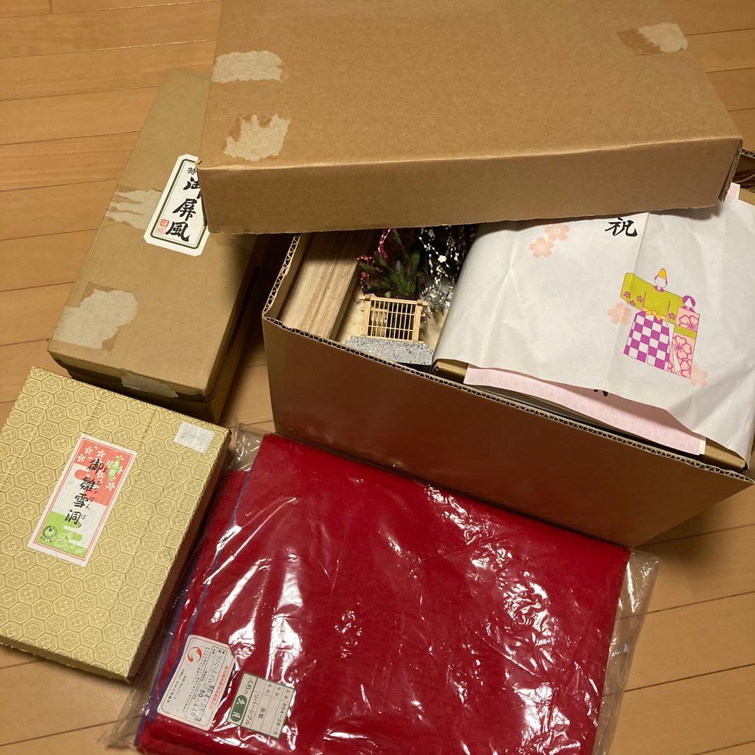 久月 有名作家久遊 デパート購入の伝統的正絹 雛人形親王飾り一式 桐箱入り