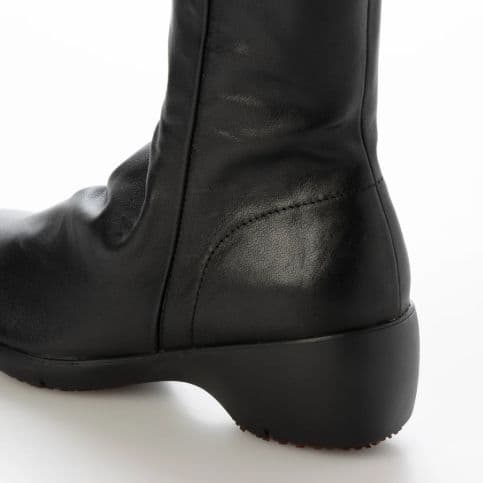 fitfit 新品24.5cm ◆ソフトレザーブーツ900 （ブラック）