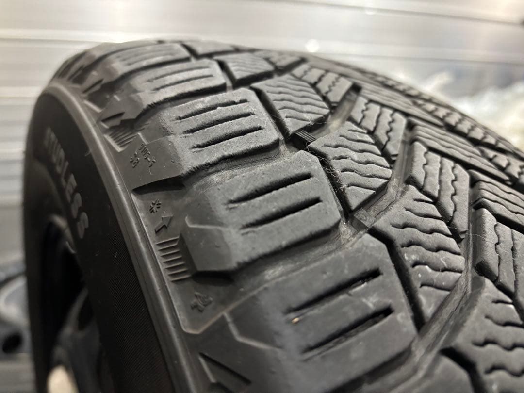 埼玉より【ベルランゴ】純正スチールホイール スタッドレスタイヤセット