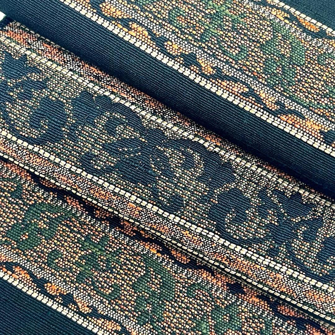 昭和博物館最さです❣️ 【着物と帯 時流】O25765s◆正絹 半幅帯◆