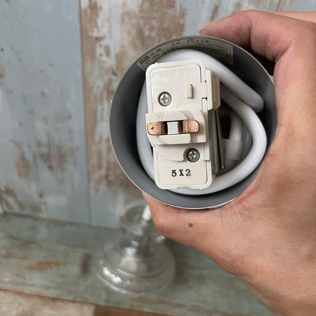 レトロデザインガラス ペンダントライト3つセット