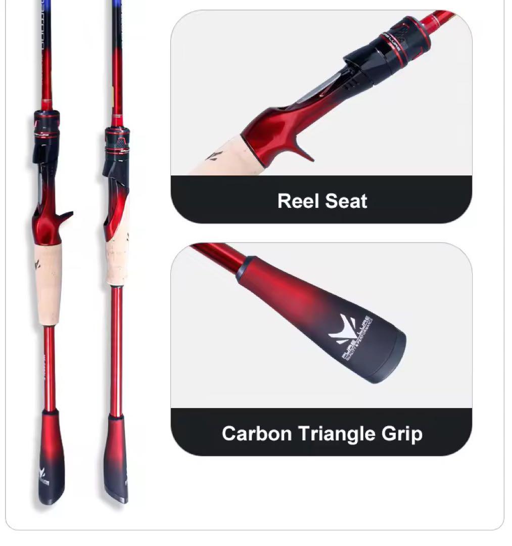 新品未使用　バスロッド　2ピースロッド　S662L スピニングロッド　バス釣り