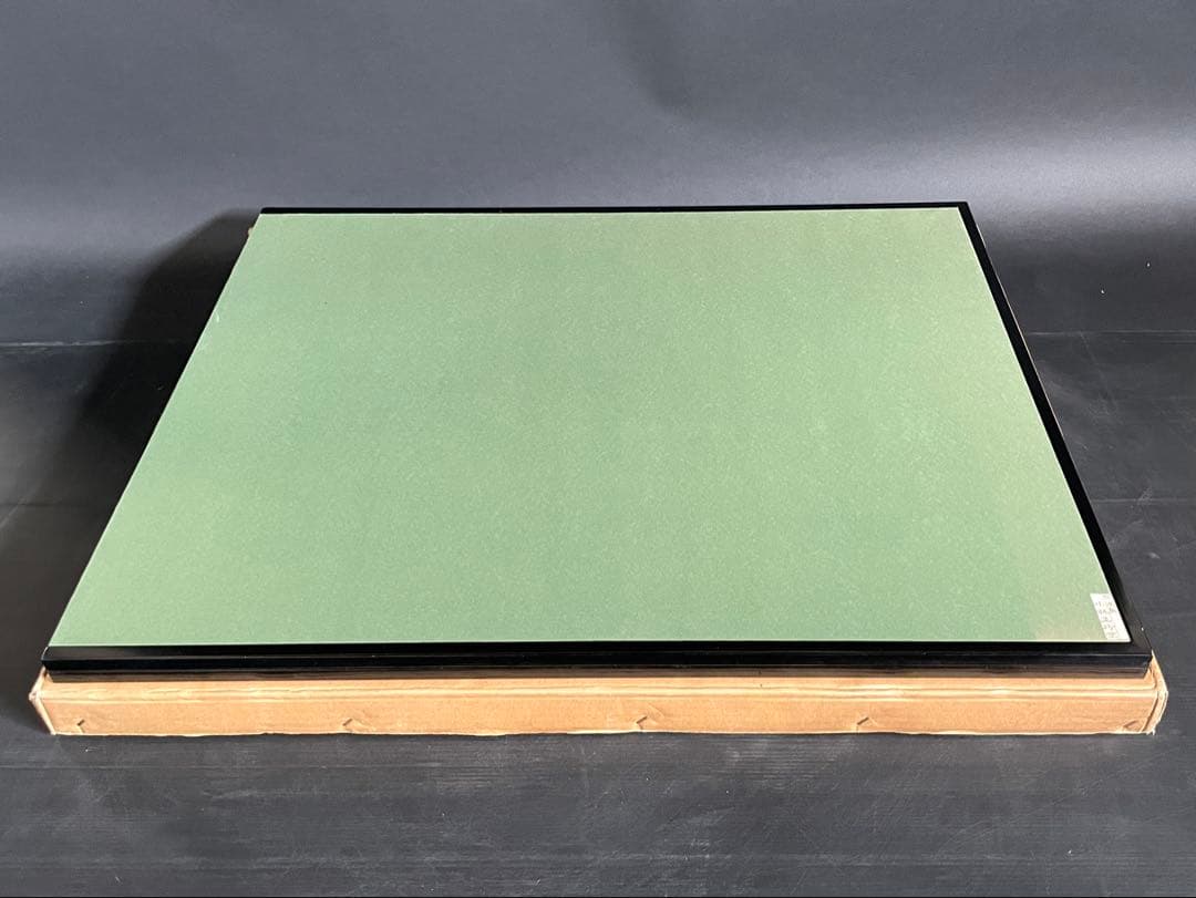 「母」 惺斎好 切箔 風炉先屏風 総張 黒塗縁 江戸間 小林正珍堂 （206①）