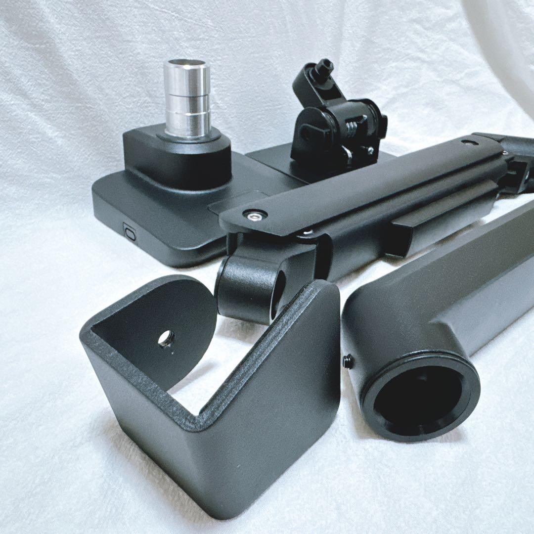 モニターアーム シングルアーム 49インチ ブラック パソコン PC テレビ