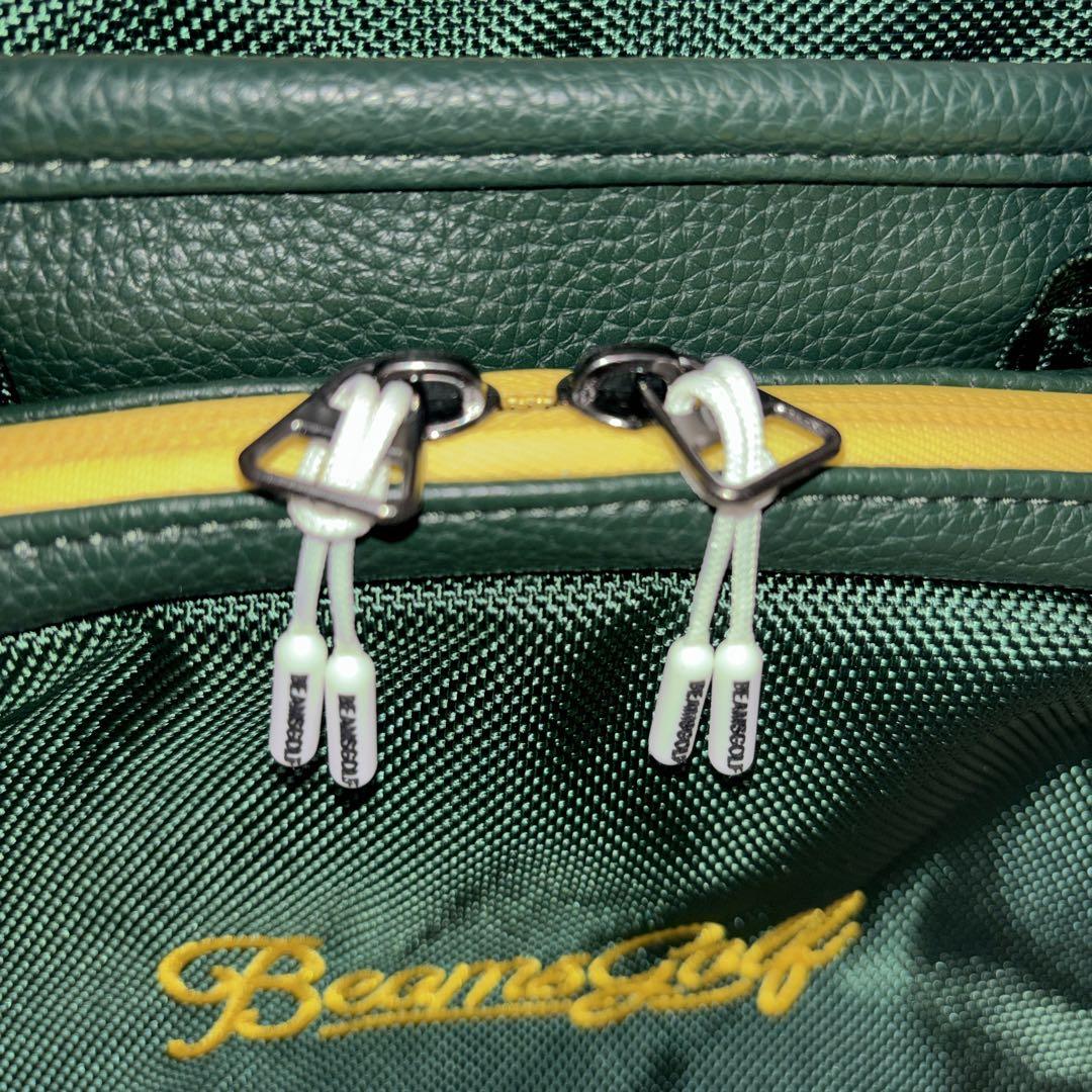 【美品】BEAMS GOLF ダークグリーン カートバッグ