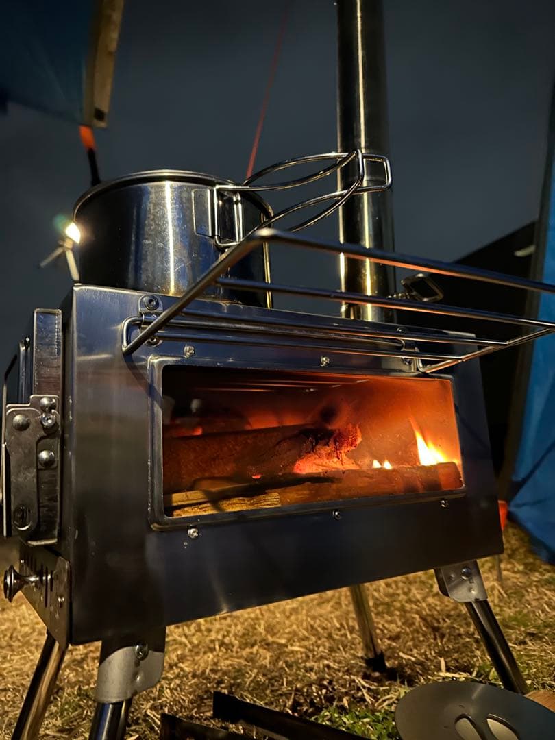 SENQI 薪ストーブ 耐熱ガラス窓付き おまけ付き