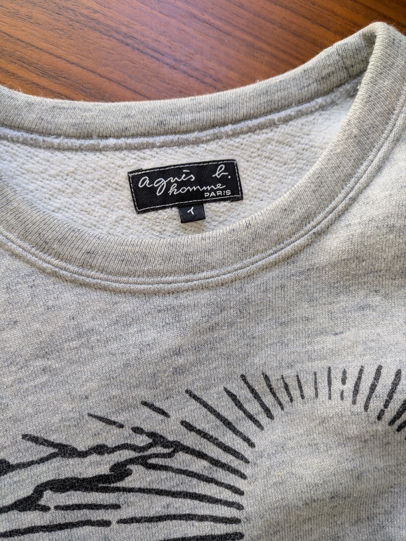 agnes b. 綿ウールスウェットトレーナー　M 90s Vintage