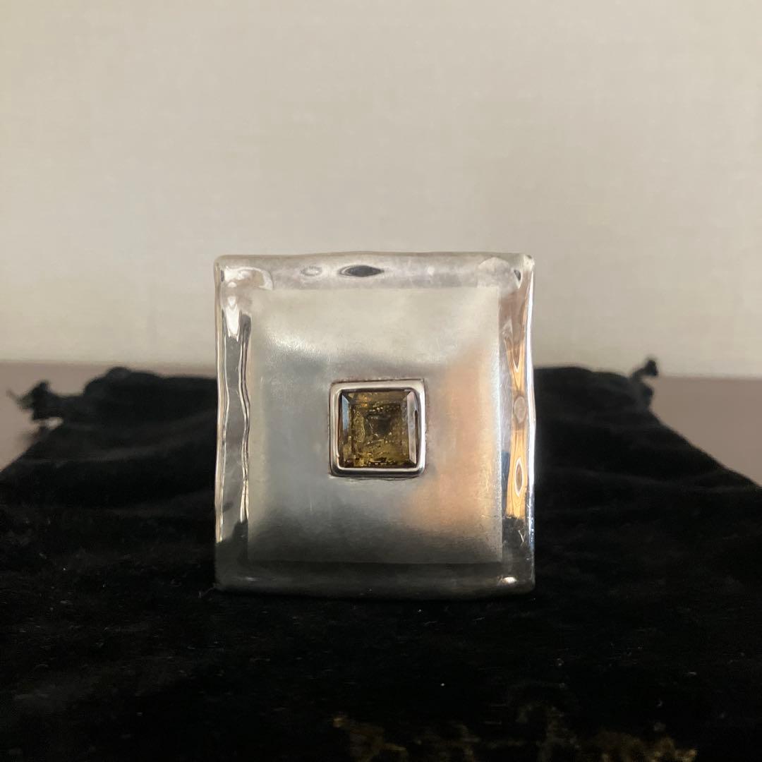 イスラエルBat-Amiシルバー24Kプレートストーンブローチとイヤリング