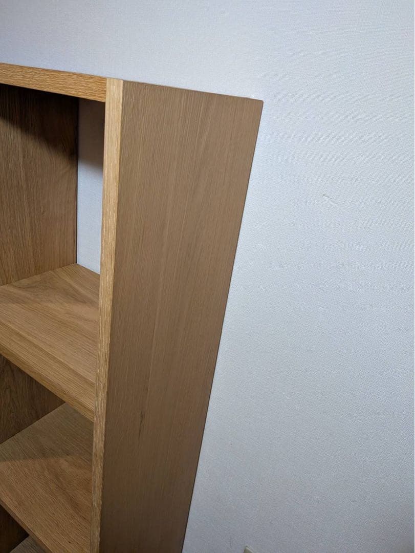 ■送料込■無印 スタッキングシェルフ オーク 木製棚 ラック BOX 家具