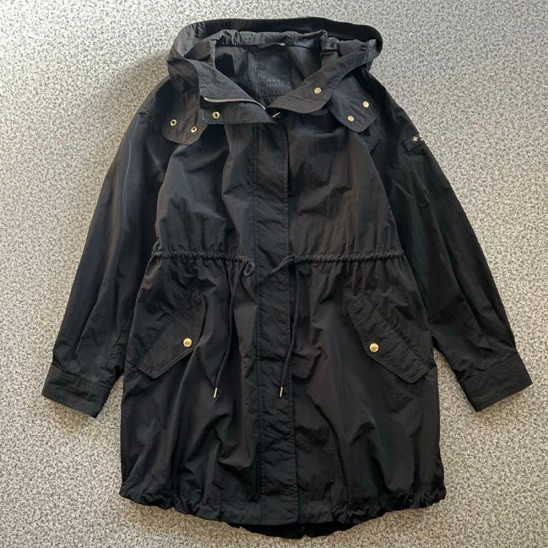 タトラス　EUDEMO モッズコート　フード付き　黒