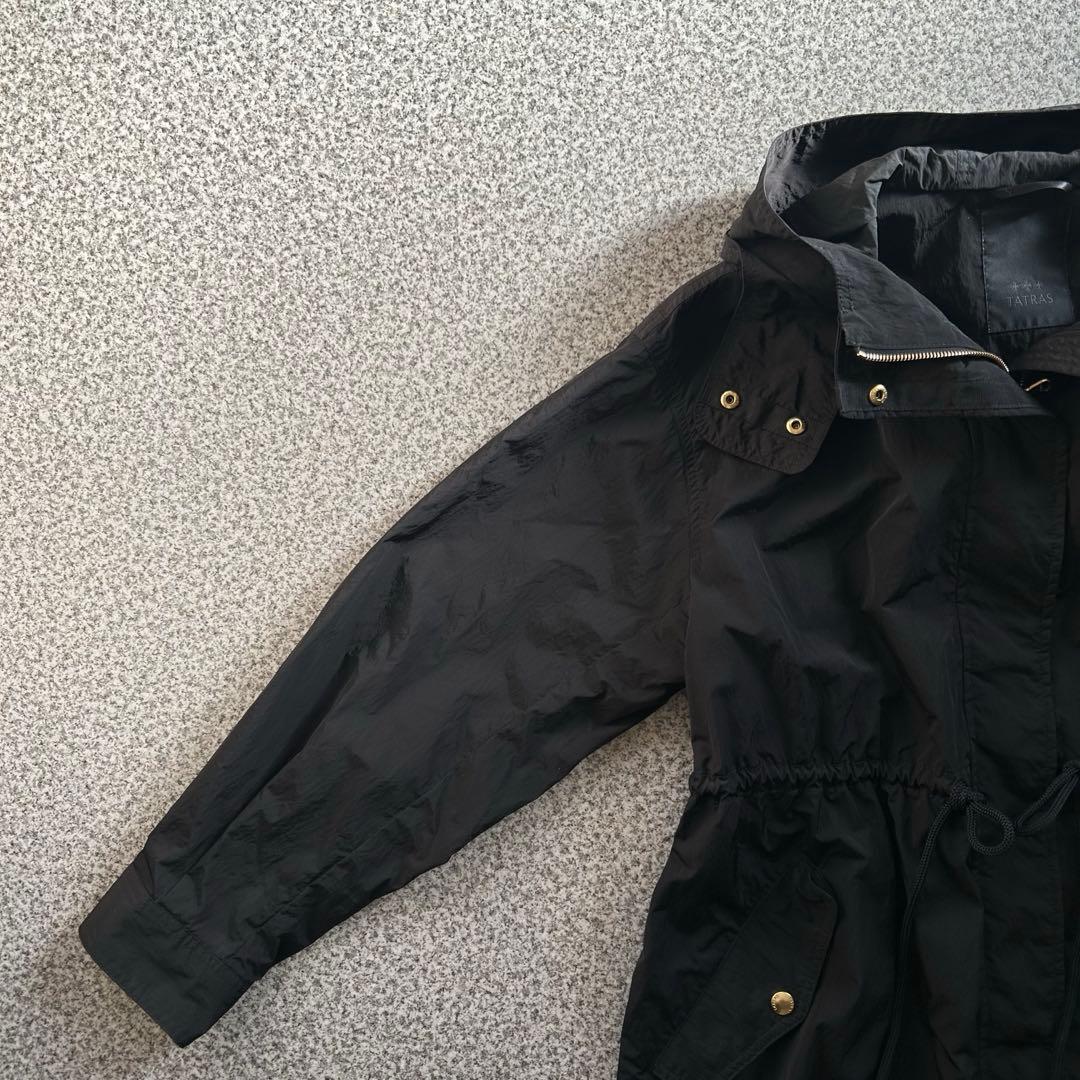 タトラス　EUDEMO モッズコート　フード付き　黒