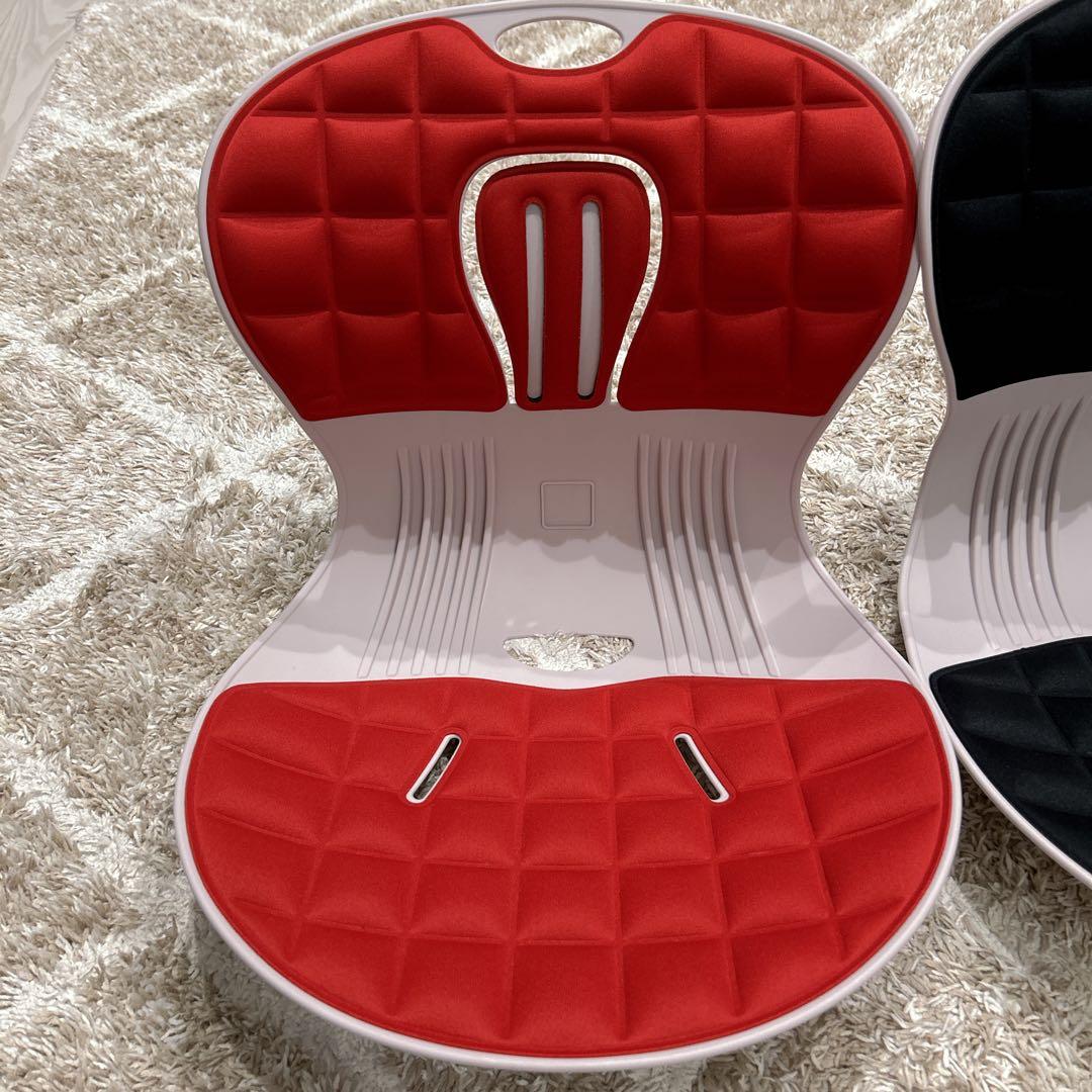 美品✨ピン・セスジ 骨盤サポート姿勢改善 セット ピンセスジ ブラック レッド