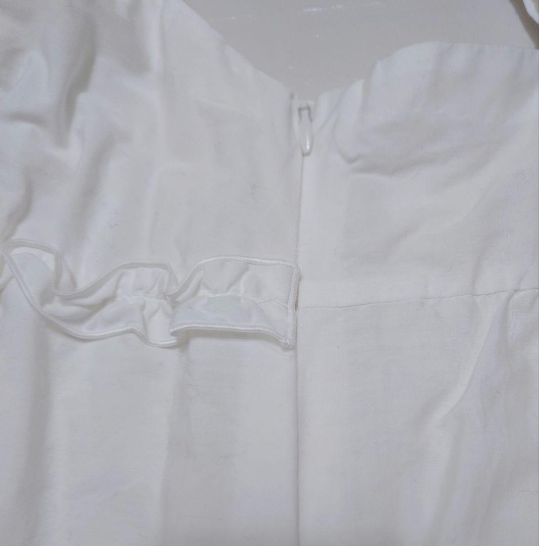 ホワイト レース付き キャミソール