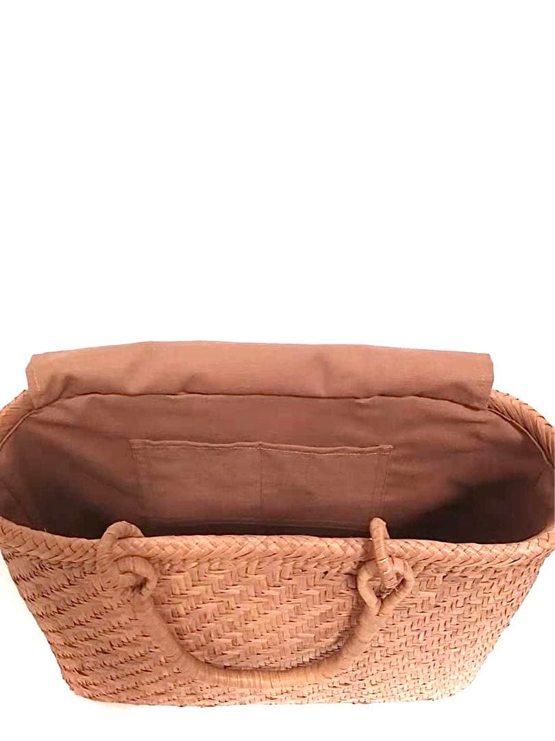 山葡萄バッグ円形高級極細網代