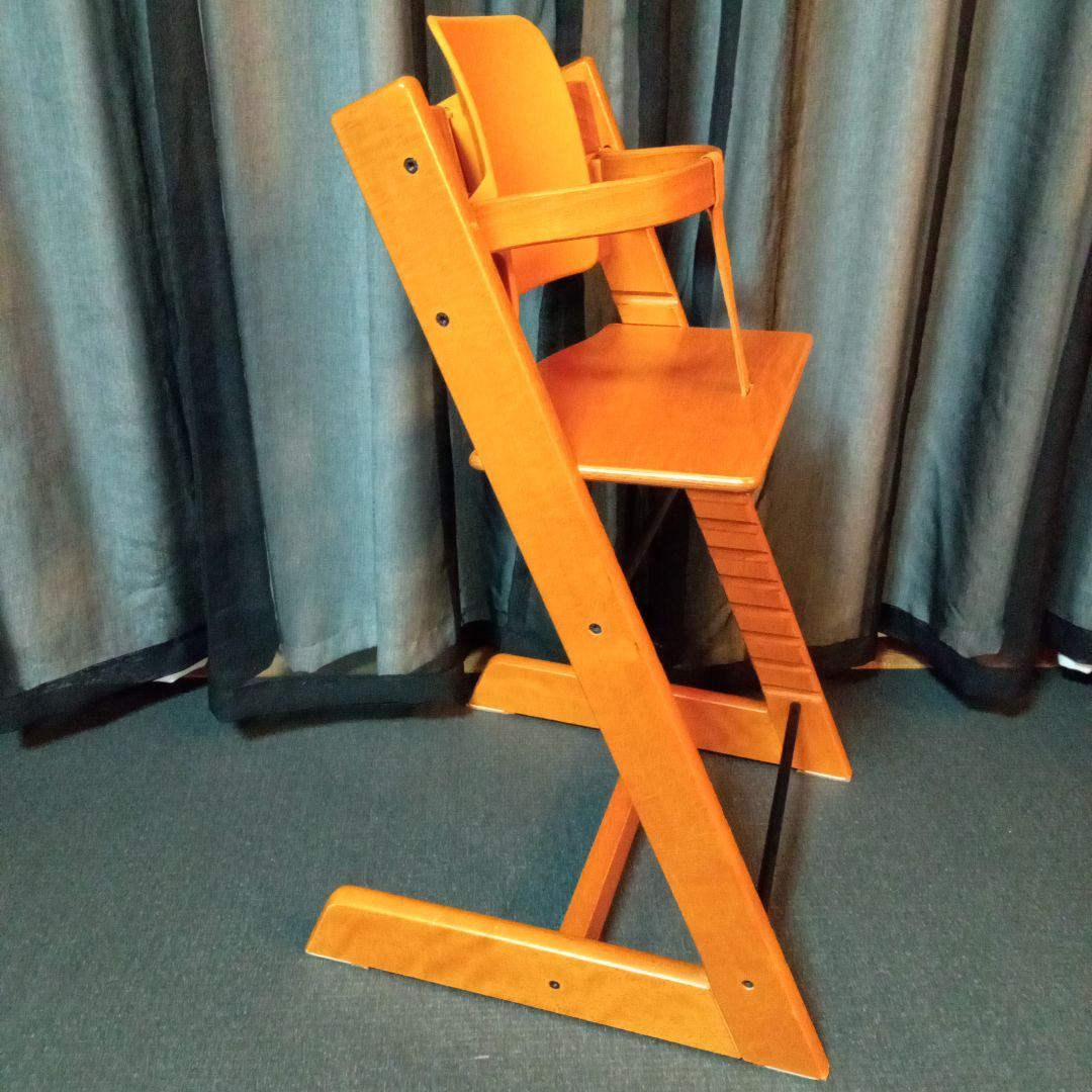 ストッケ トリップトラップ ベビー椅子 ナチュラル ベビーガード付 ハイチェア