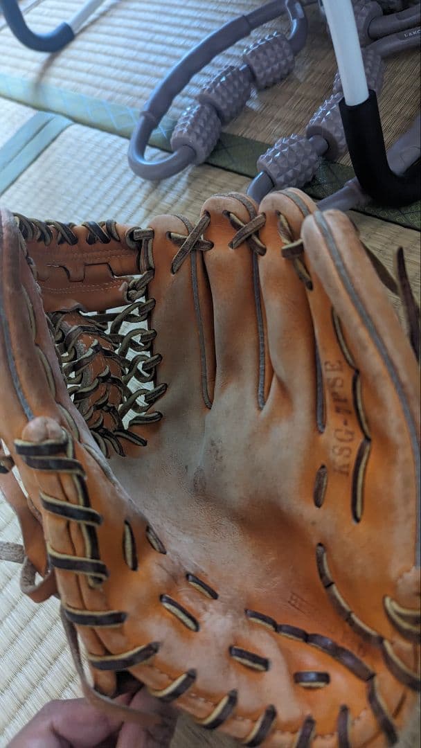 Slugger オレンジ硬式グローブ