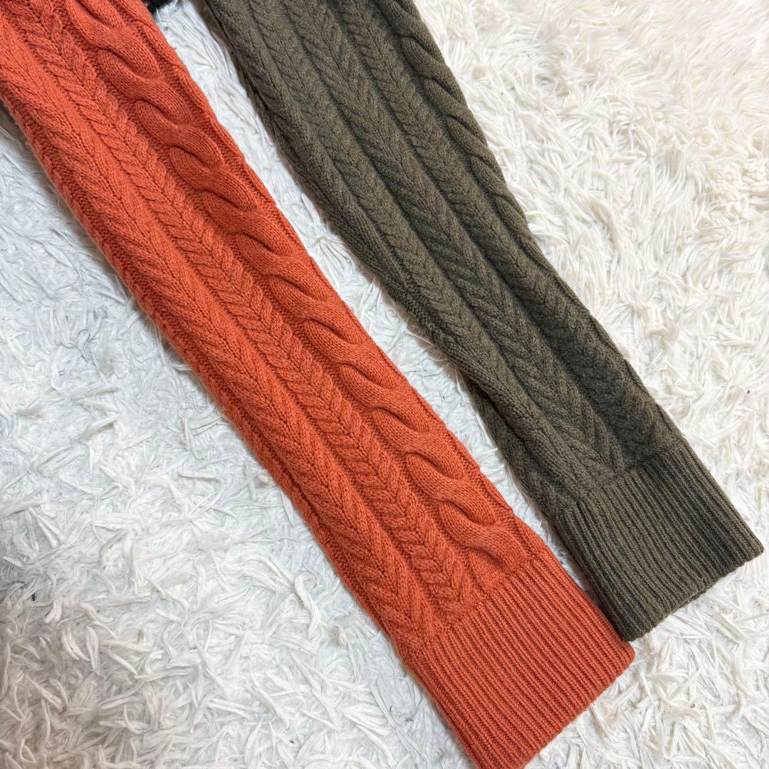 ブリーフィング　ケーブルニット　中綿　切替　20周年　L