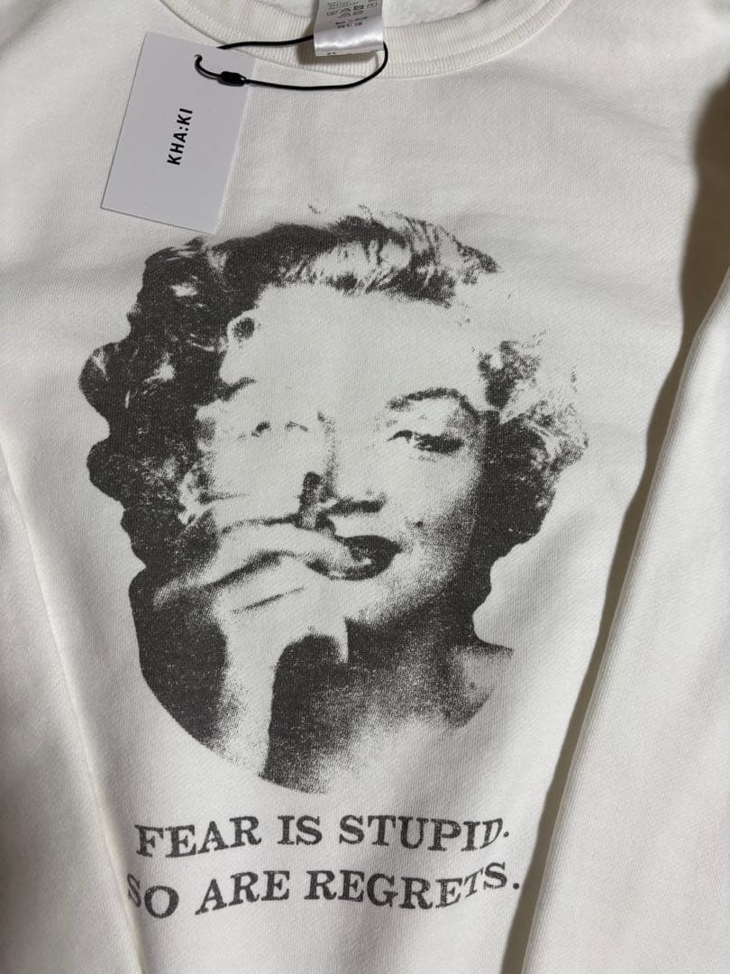 新品 kha:ki（カーキ） スウェット 白 ホワイト マリリンモンロー