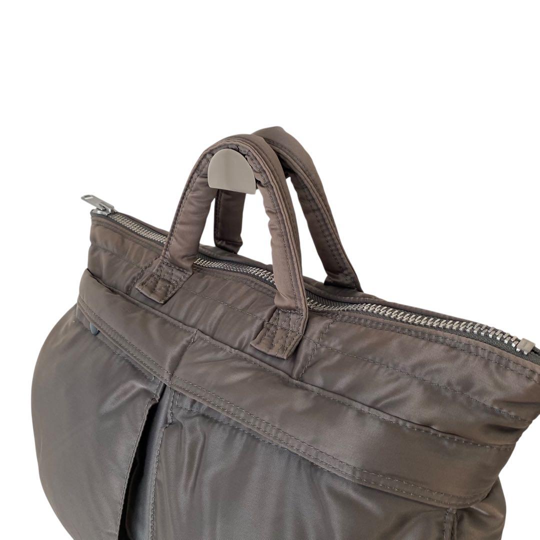 希少色　ポーター　タンカー　ブリーフケース　シルバーグレー　吉田カバン