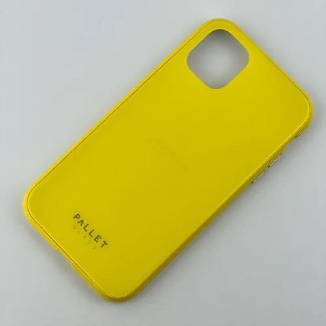 新品 iPhone 11 ガラスハイブリッドケースイエロー スマホケース Y3