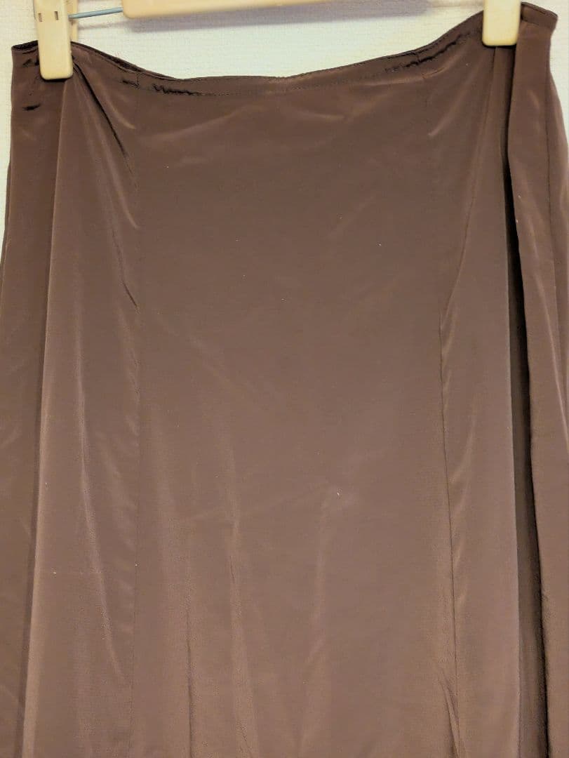 ペチコート　フラメンコ衣装　4段フリル　L　ブラウン