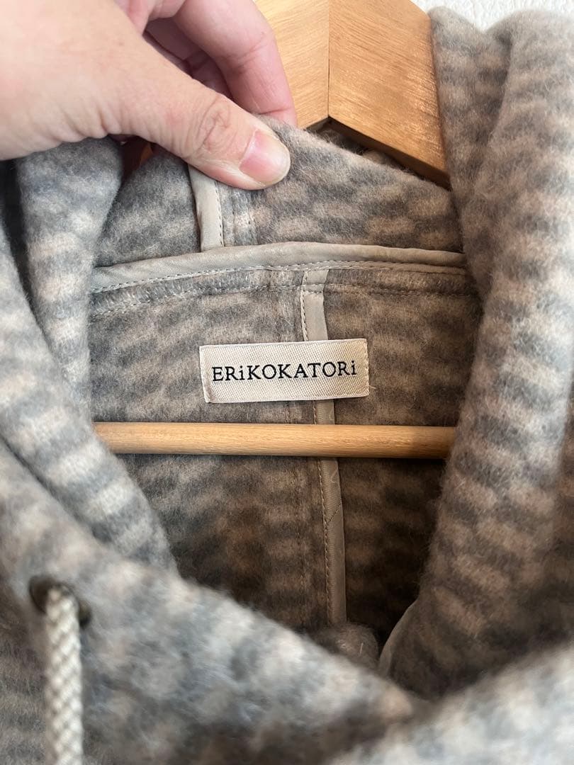 ERIKOKATORI フード付きモッズコート Lサイズ グレー※最終値下げ