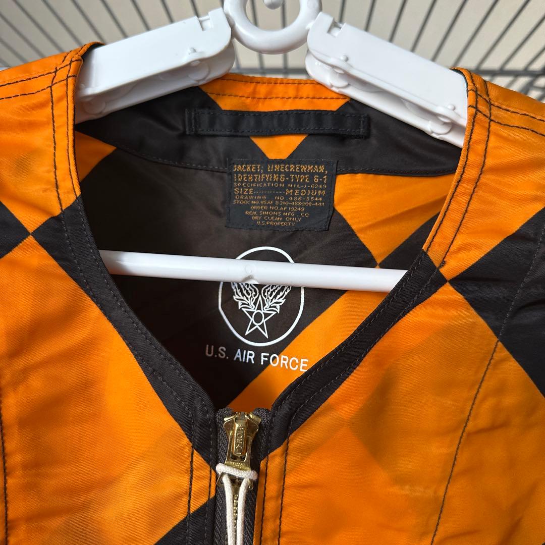 MサイズUSAF G-1LineCrewmanJacketCustomPatch