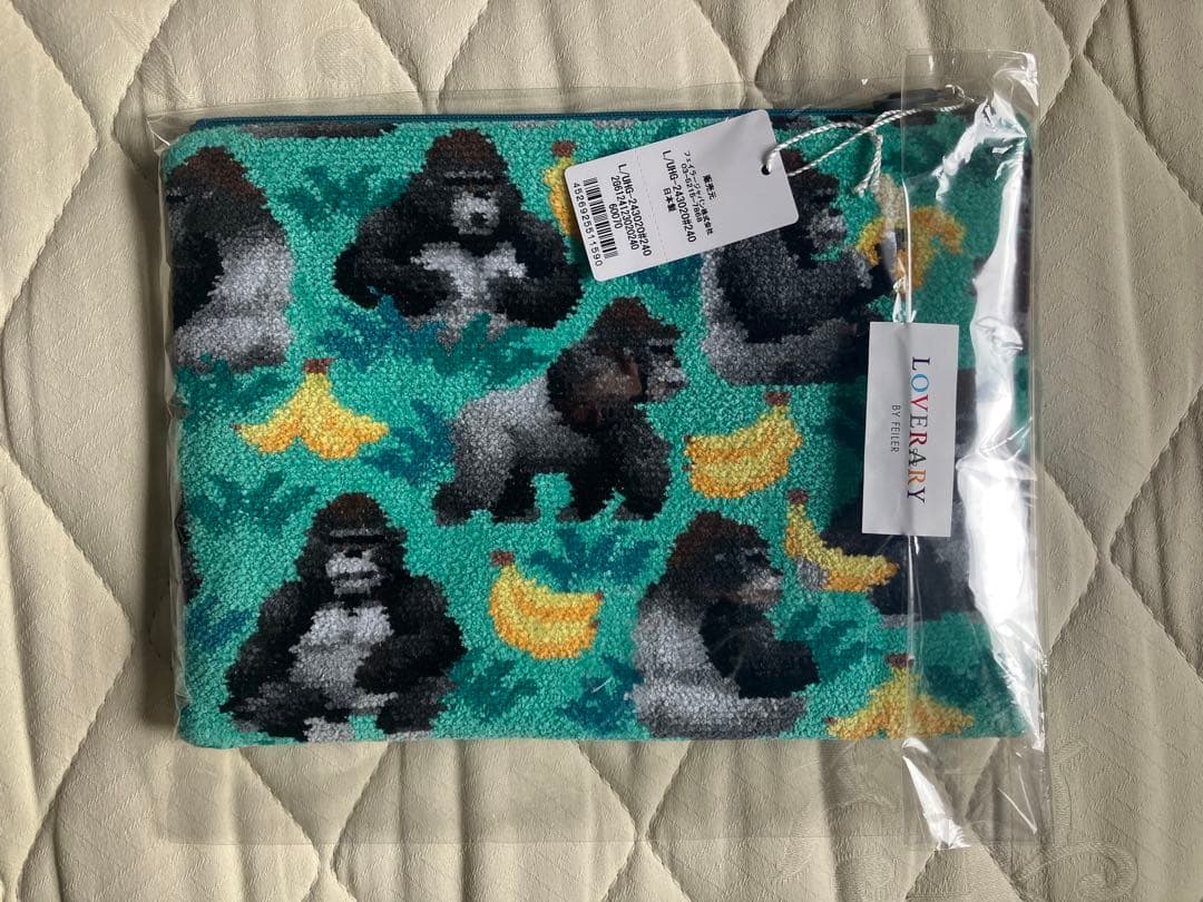 【完売商品】フェイラー　ウッホッホゴリラ　フラットポーチ（大）　プレゼントに