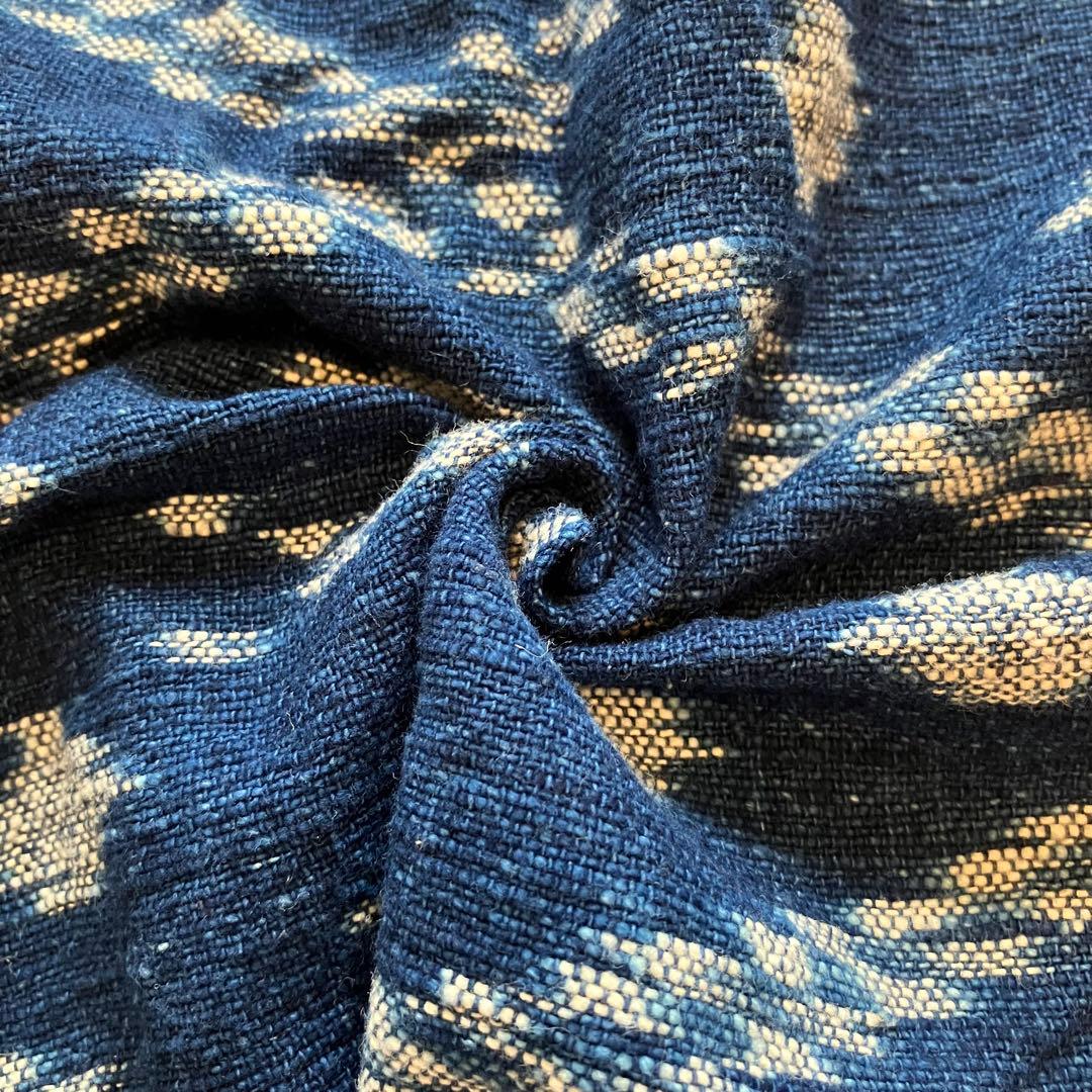 sorairo★うさとの服 藍染風・ヘンプ混 イカパンツ／巻きスカート風