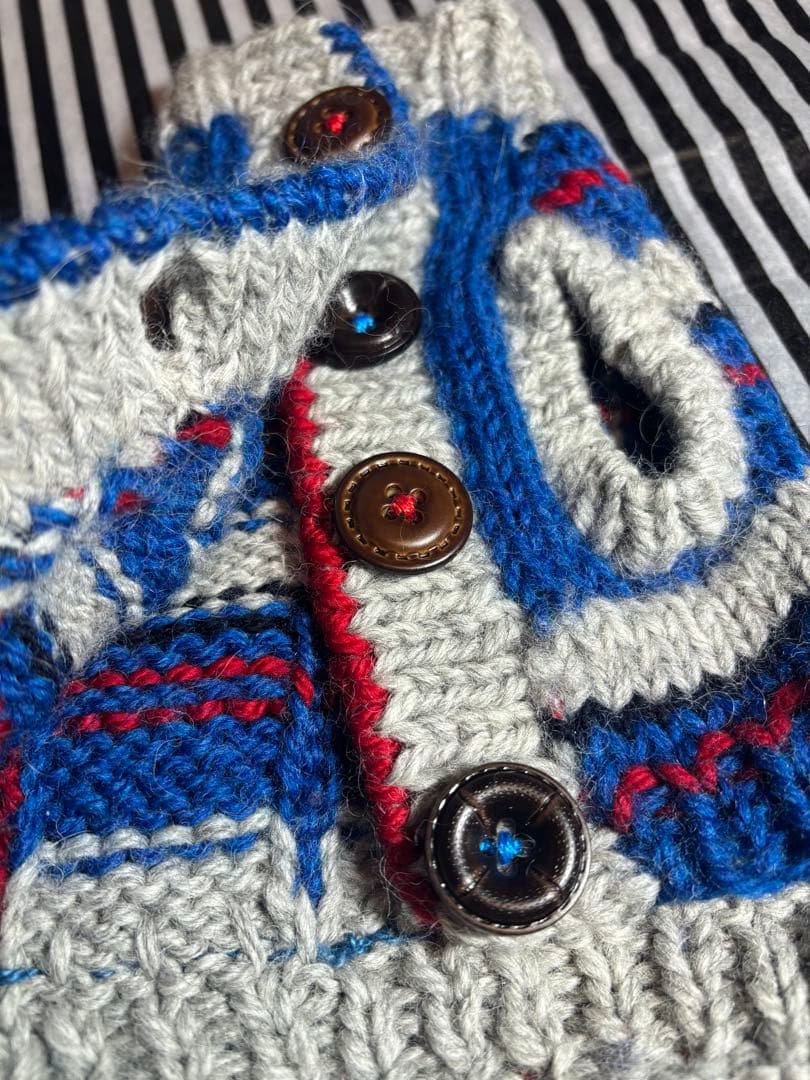 58◆ アーガイルデニムニット【OROKU】　パピリーヒルズ