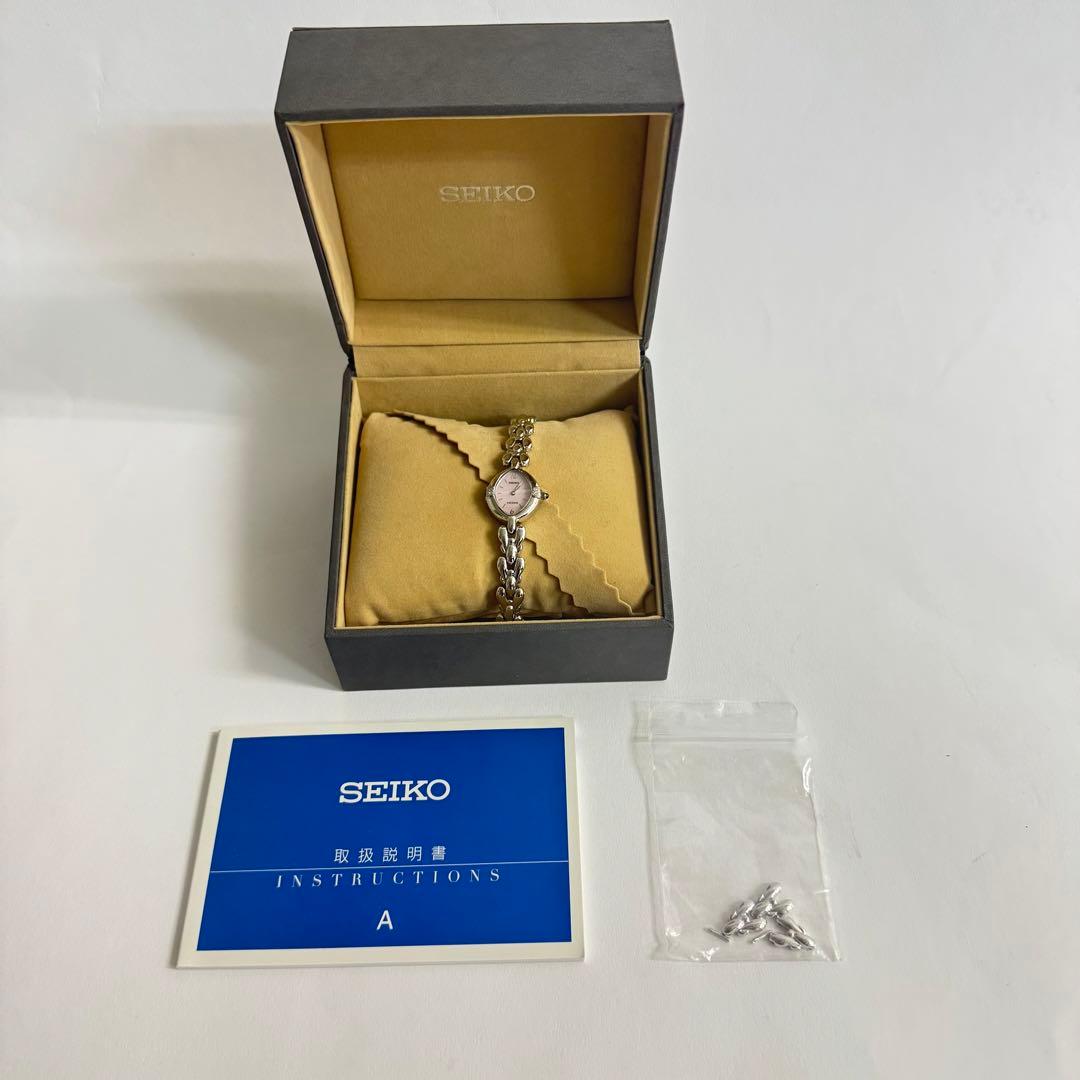 即日発送可能‼️SEIKO ピンクシェル 2Pダイヤモンド レディース腕時計