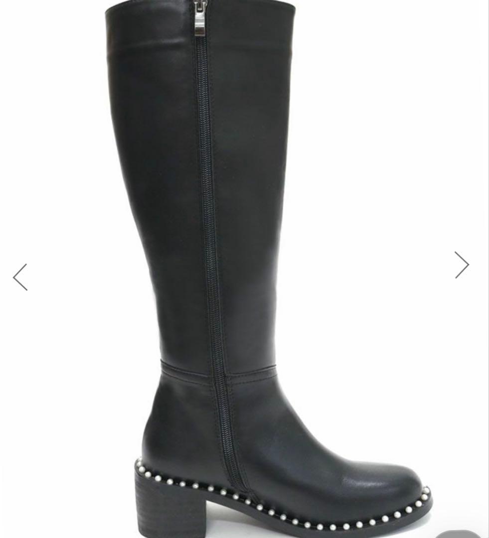 【新品未使用♡完売品】アキロン×Donobanコラボ パールロングブーツ