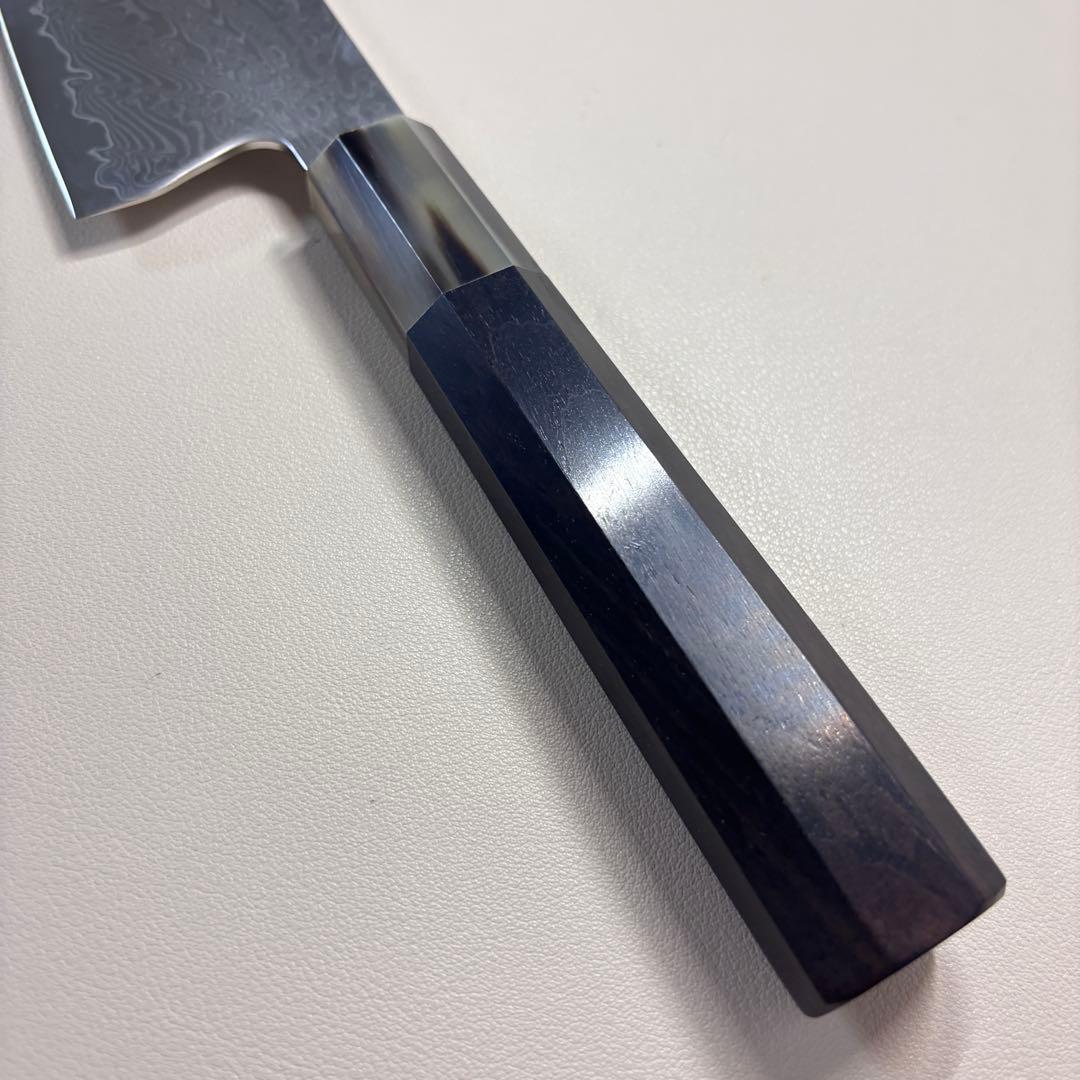 240mm 67層ダマスカスシェフナイフ 牛刀　黒檀本牛角八角柄 和包丁，