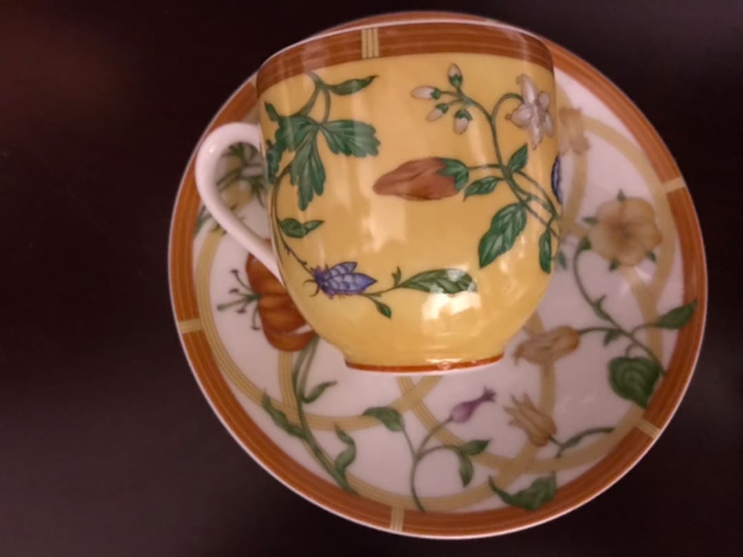 エルメスのデミタスカップセット&ミニプレート