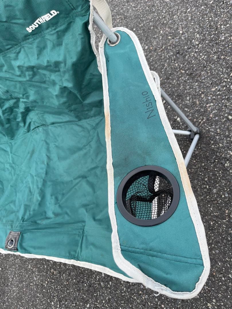 2人掛け用アウトドアチェア　カップホルダー付き　SOUTH FIELD