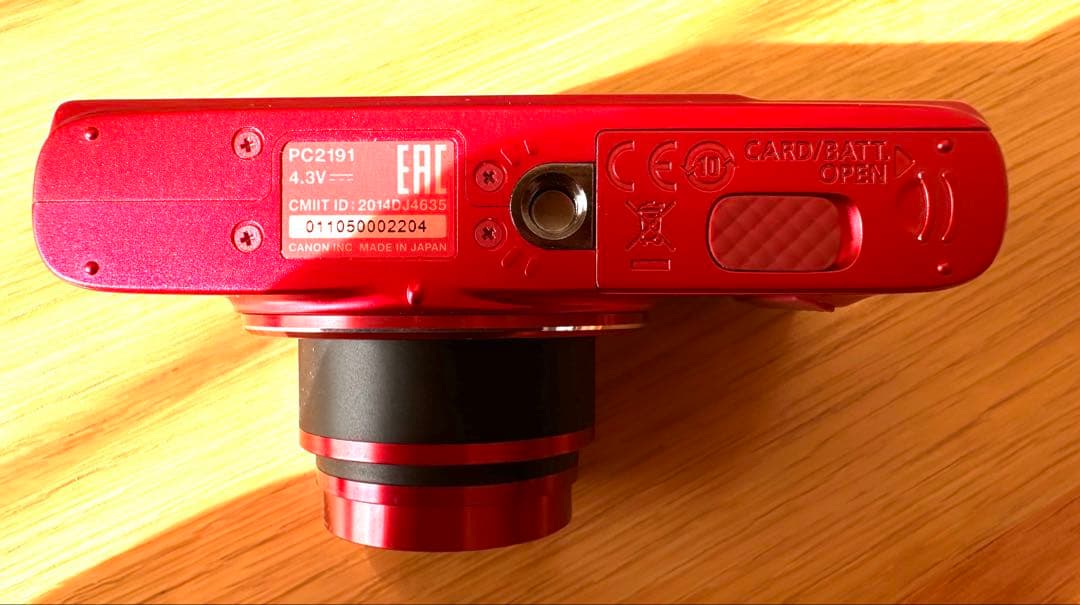 人気の赤Canon PowerShot SX610 HS 新品電池付