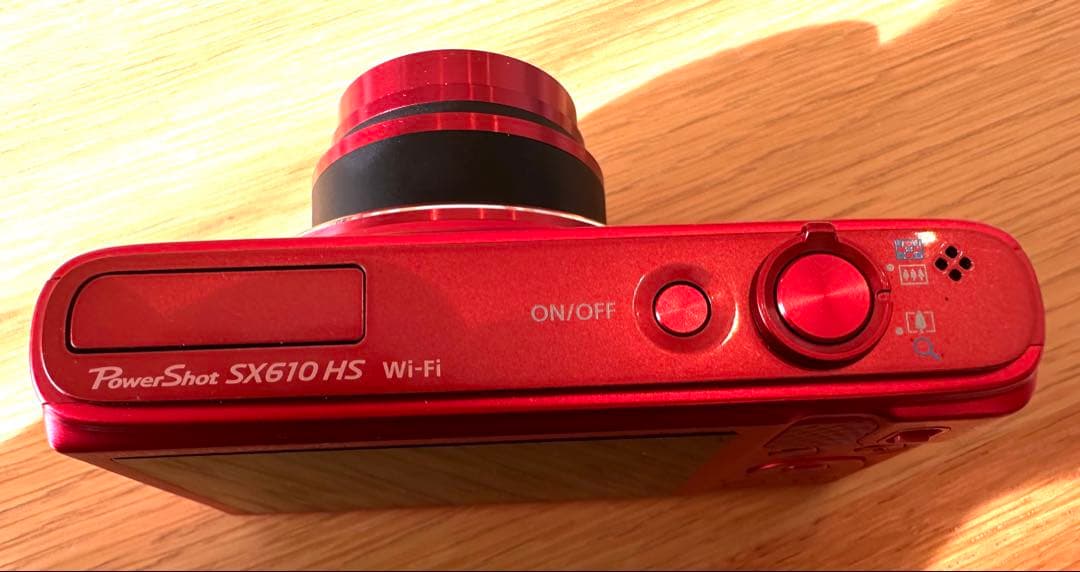人気の赤Canon PowerShot SX610 HS 新品電池付