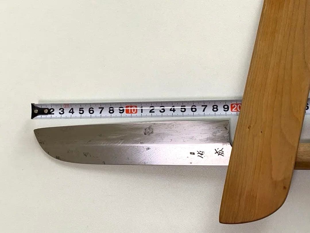 ★高級　純日本鋼包丁★佑成（スケナリ）★鎌型薄刃庖丁★