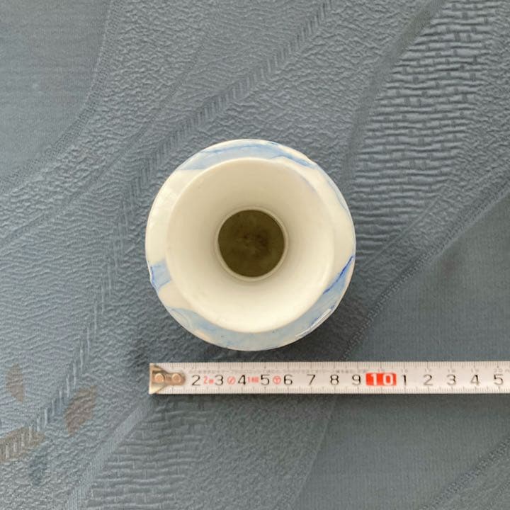 青染め青磁器花瓶