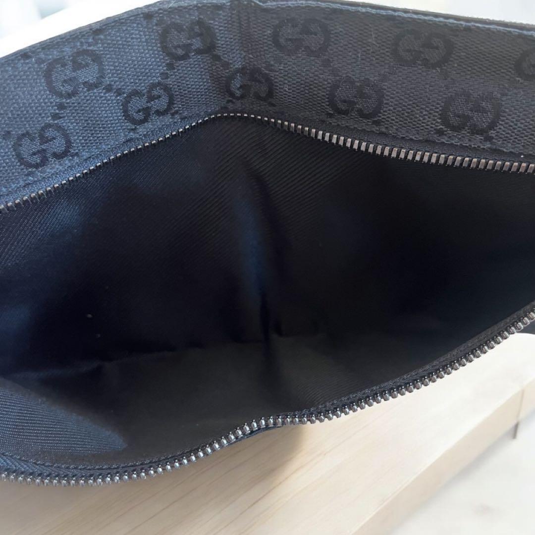 グッチ GG キャンバス ボディバッグ レザー ウエストポーチ GUCCI