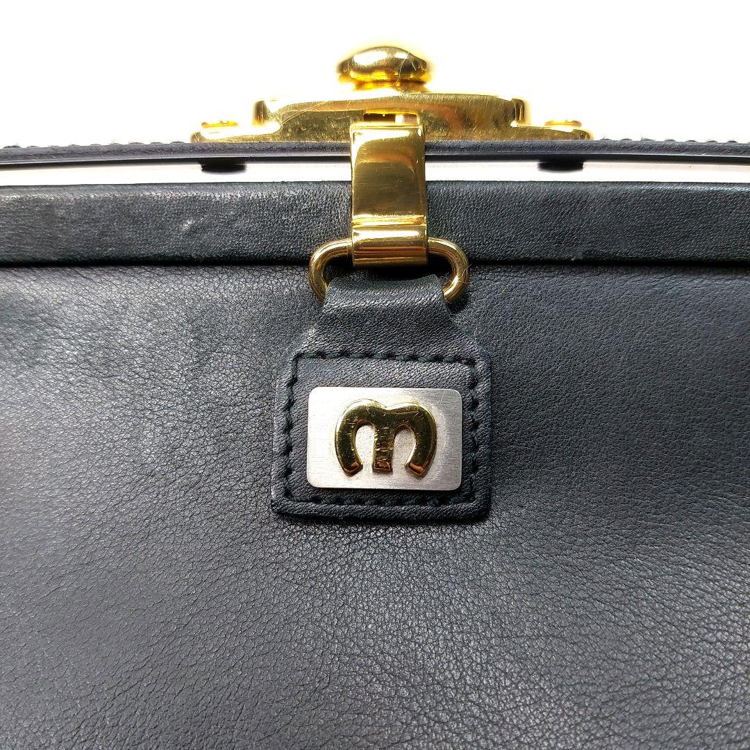 madler マドラー　ハンドバッグ ダレスバック　本革　レザー　ブラック