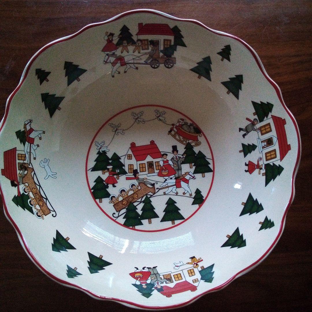 ウェッジウッドグループ　メイソンズクリスマス　陶器ボウル