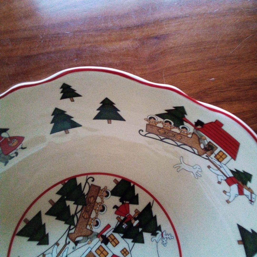 ウェッジウッドグループ　メイソンズクリスマス　陶器ボウル