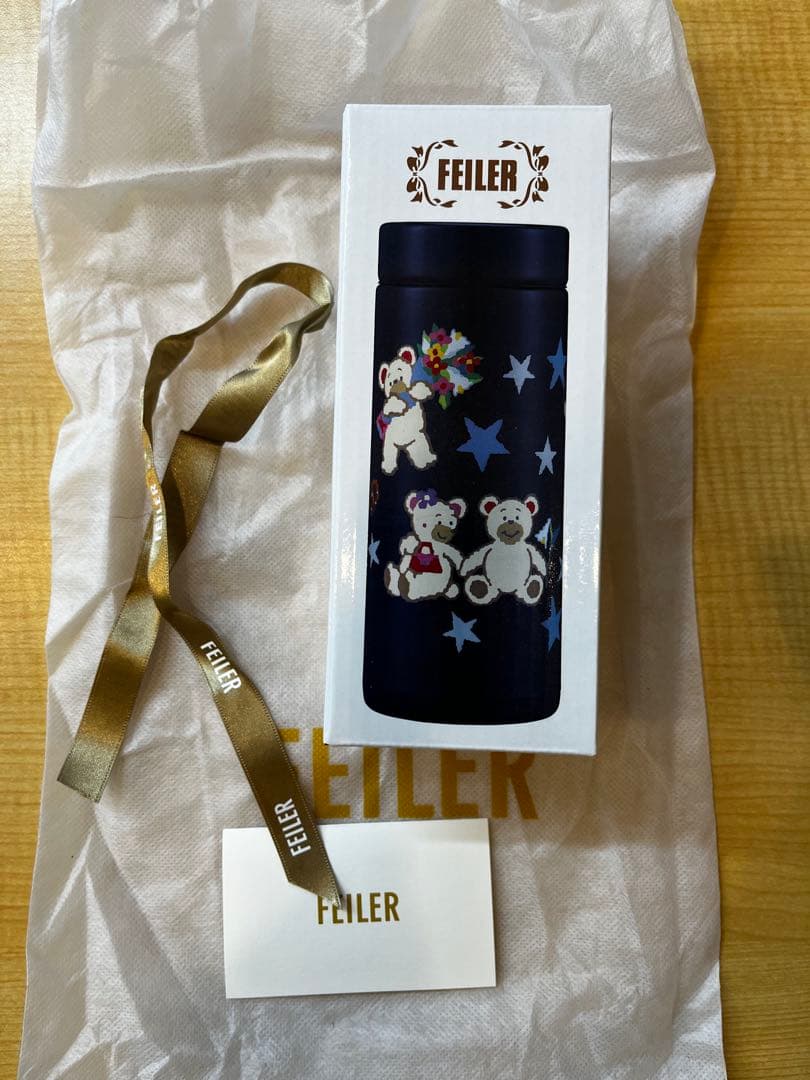 フェイラー　リリアベア　新品未開封　水筒350ml ネイビー