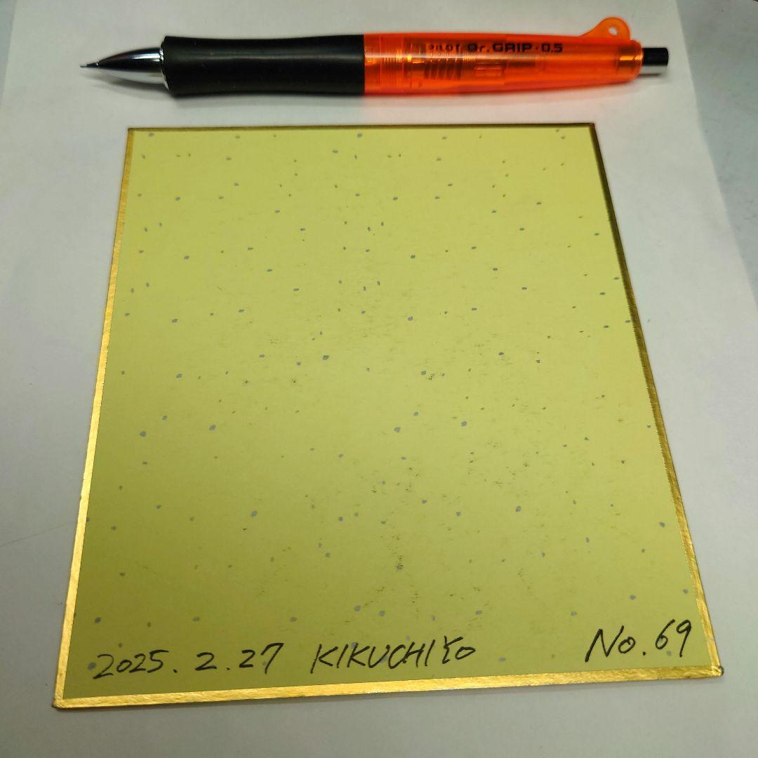 【手描きイラスト 069】オリジナル原画色紙 コピック 「ガールズライダー」