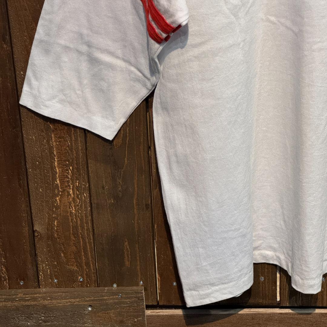 80s 90s ヴィンテージ フットボールT ラバープリント ブルドッグ