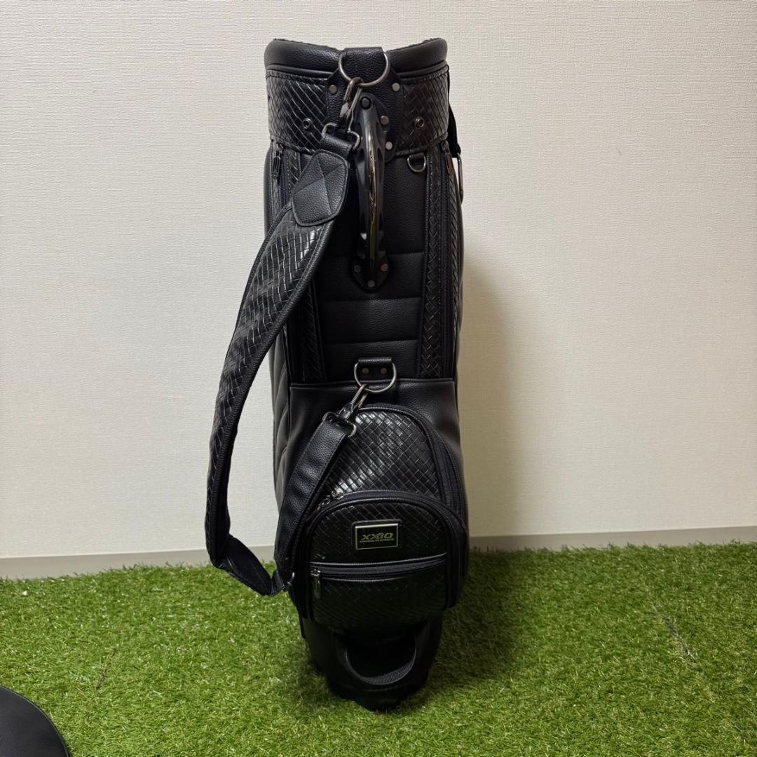 DUNLOP XXIO ゼクシオ キャディバッグ メンズ キャスター付 レザー