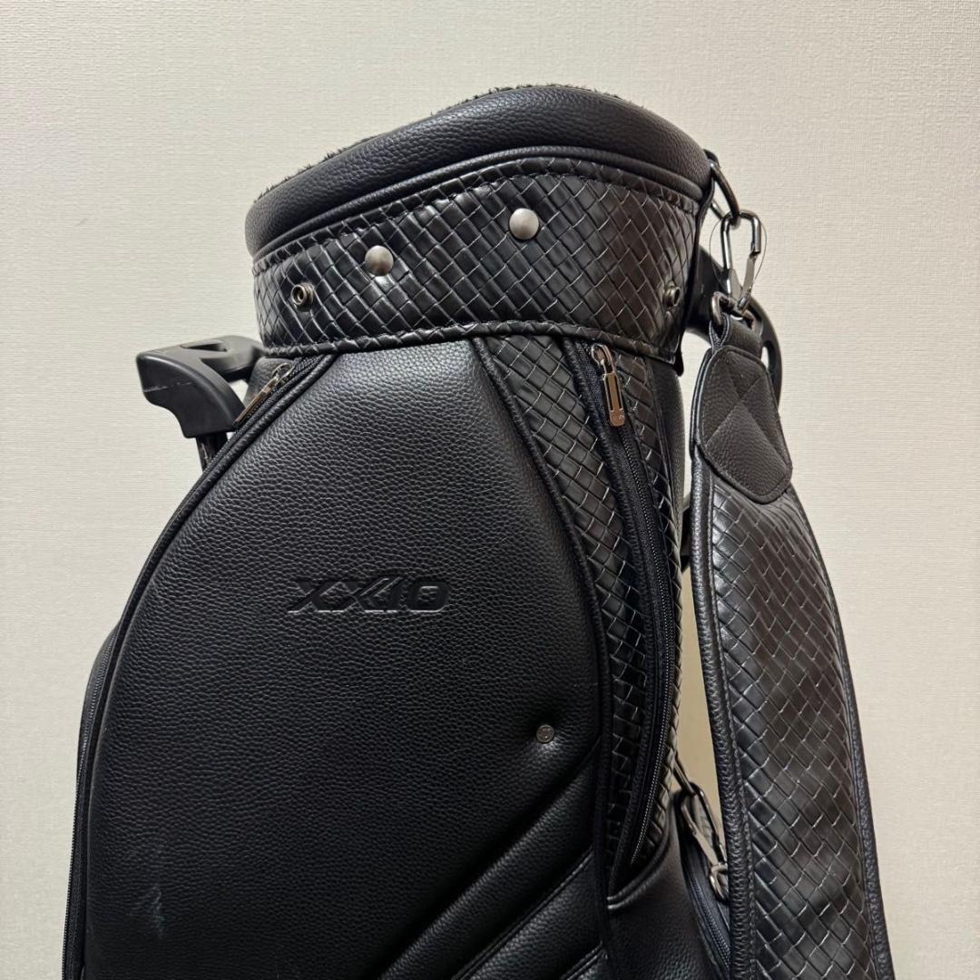 DUNLOP XXIO ゼクシオ キャディバッグ メンズ キャスター付 レザー